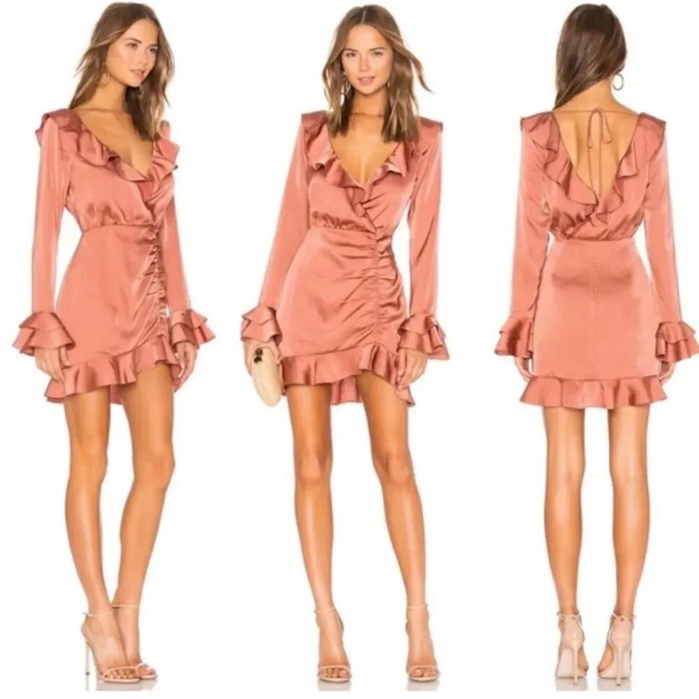 Majorelle Nelly Mini Dress Terracotta Brown NEW Size Small